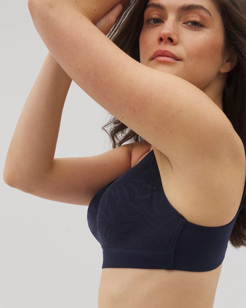 Soma / Wireless Bra with Lace NIGHTFALL NAVY