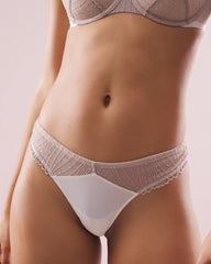 Soma / Soma's Sexiest Embroidered Thong IVORY