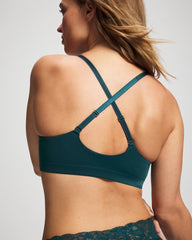 Soma / Luxe Plunge Bralette DEEP TEAL