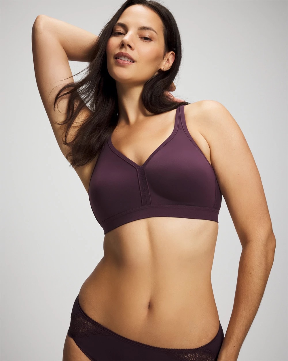 Soma / Wireless Unlined Full Coverage Bra PLUM PERFECT