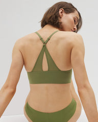 Soma / Racerback Mesh Bralette VETIVER GREEN