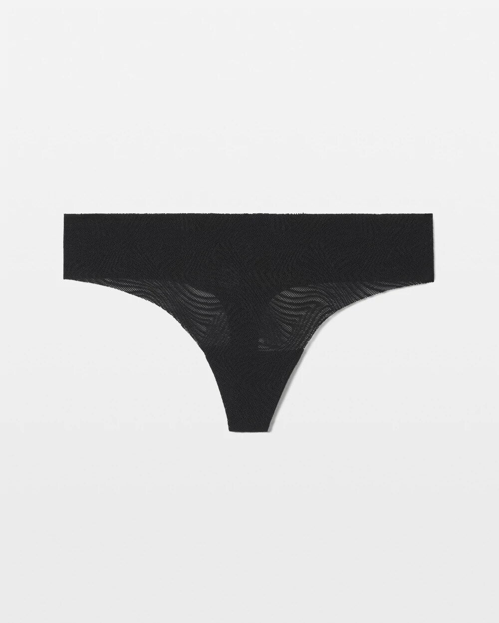 Soma / Thong Panty with Lace BLACK