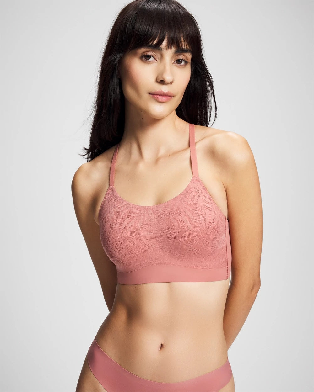 Soma / Lace Adjustable Bralette CLAY ROSE