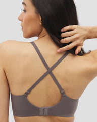 Soma / Lace Adjustable Bralette GRAY ABYSS