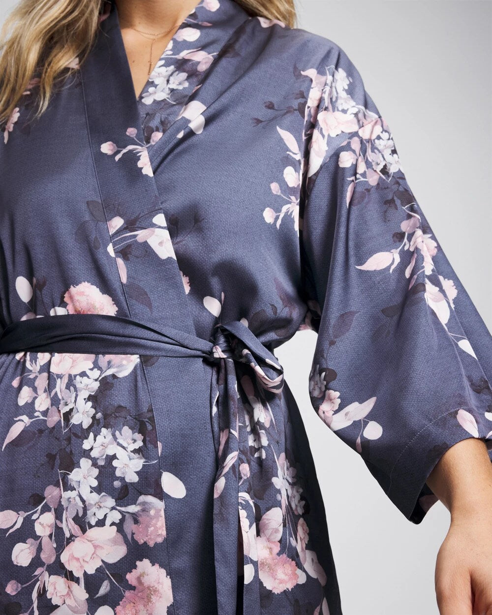 Soma / Short Robe FLORAL DREAMS GRAY