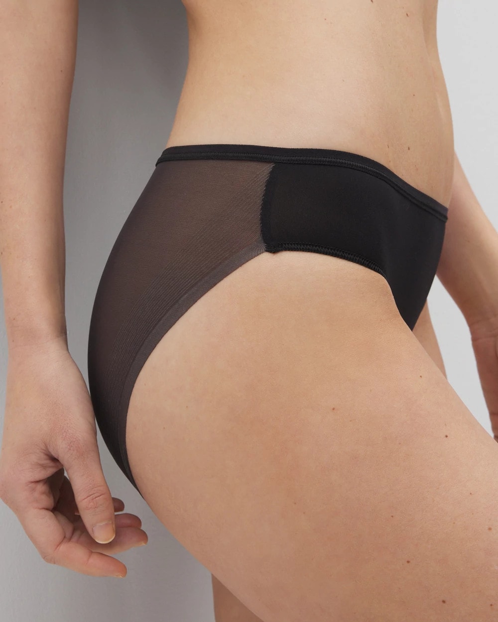 Soma / Mesh Back Bikini Panty BLACK