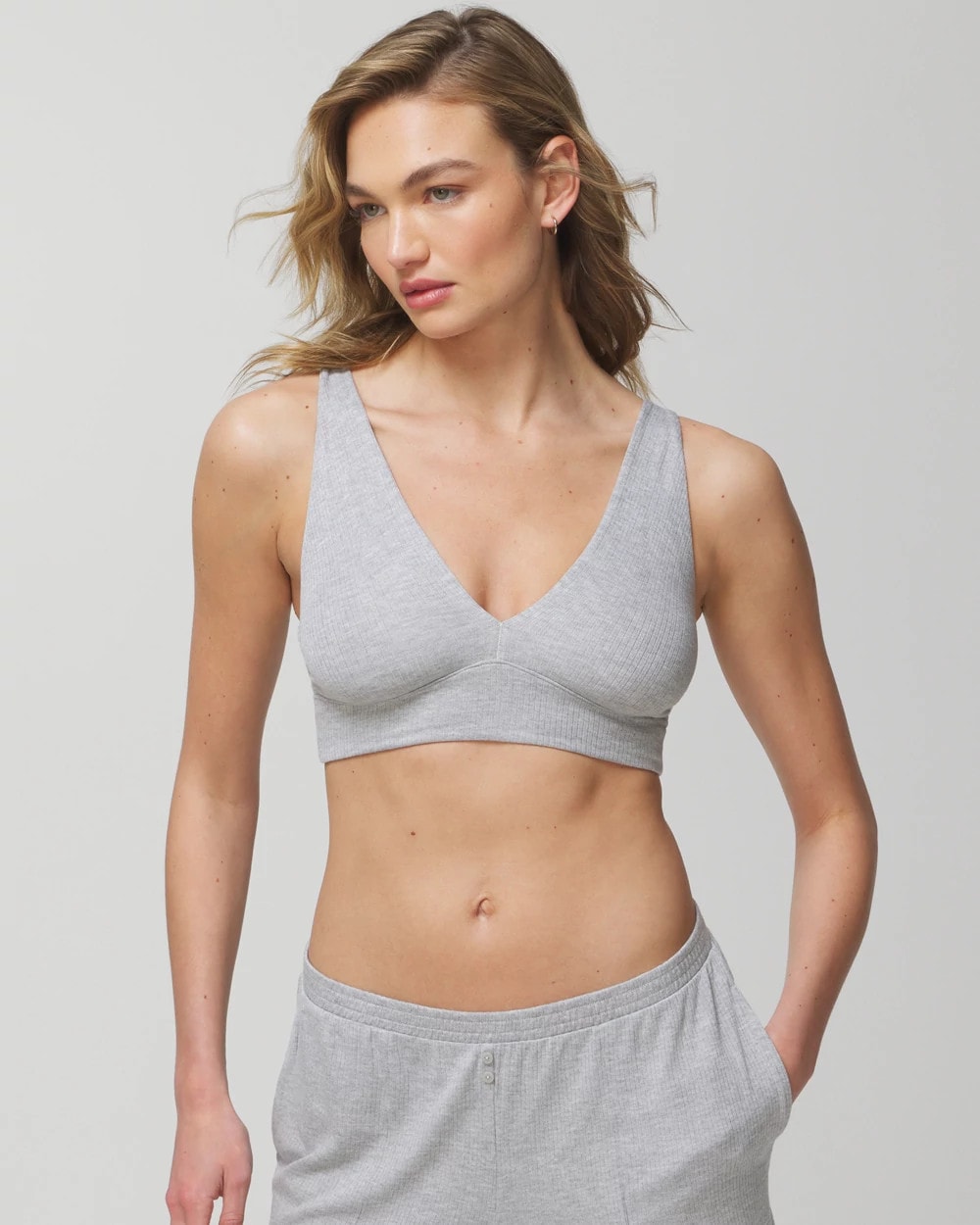 Soma / Sleep Bralette HEATHER OPAL GRAY