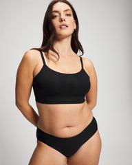 Soma / Rib Adjustable Bralette BLACK