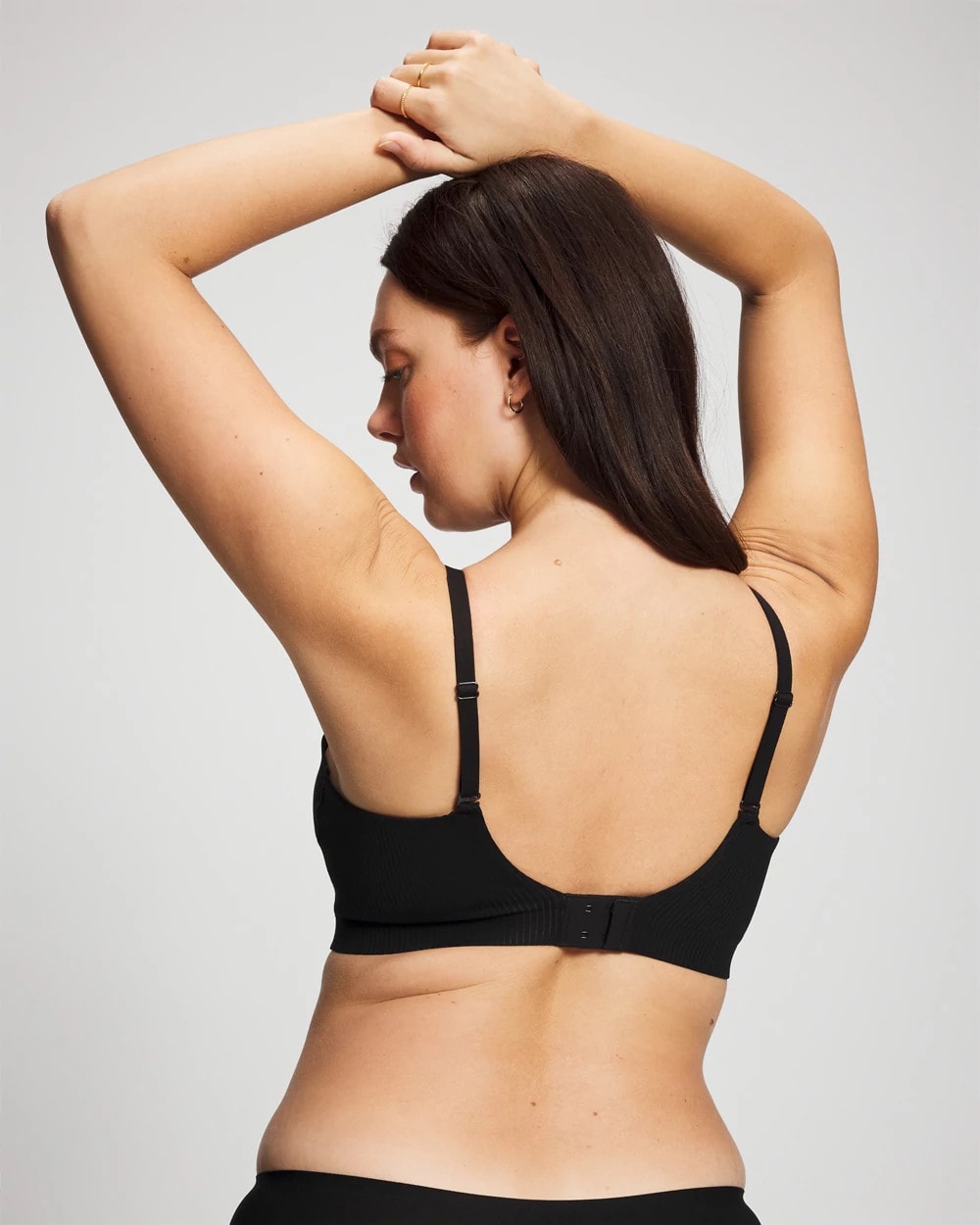 Soma / Rib Adjustable Bralette BLACK
