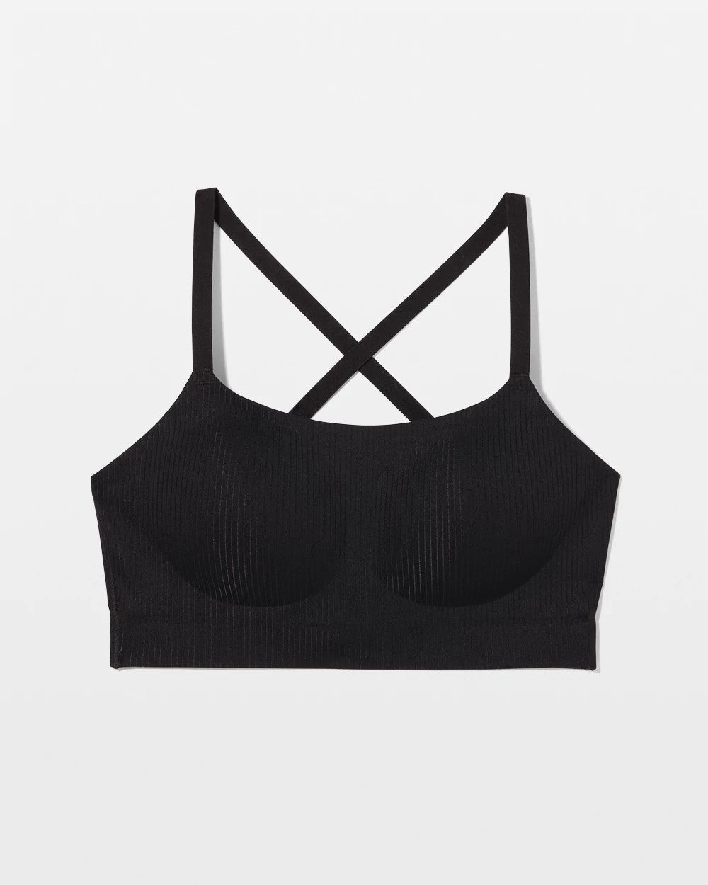 Soma / Rib Adjustable Bralette BLACK