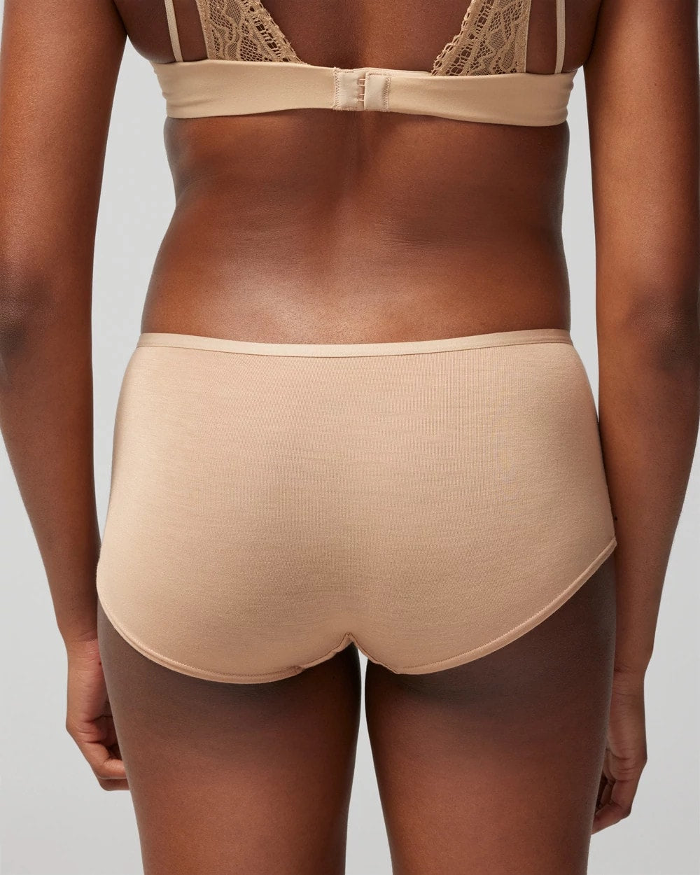 Soma / Boyshort Panty with Enchanting Lace WARM AMBER