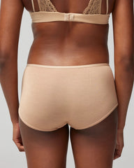 Soma / Boyshort Panty with Enchanting Lace WARM AMBER