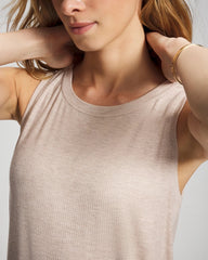 Soma / Rib Knit Tank HEATHER SHELL