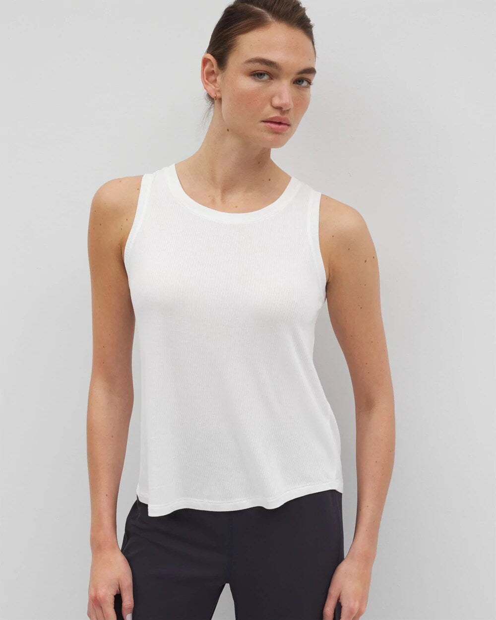 Soma / Rib Knit Tank OPTIC WHITE
