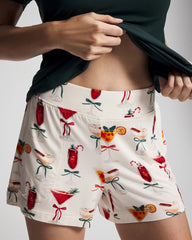 Soma / Packaged Short-Sleeve Short Pajama Set MERRY MIXES CHAMP