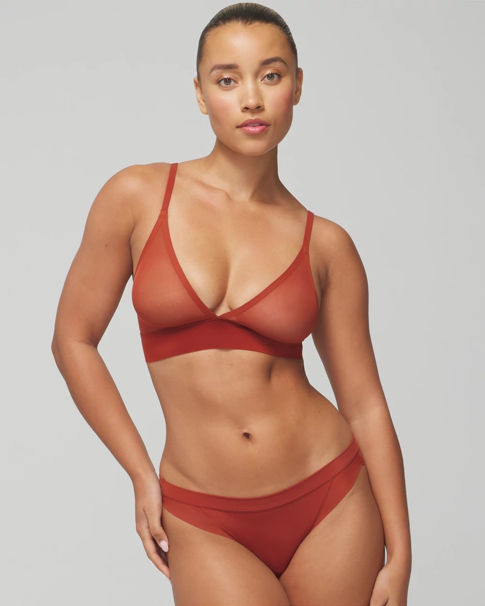 Soma / Triangle Mesh Bralette SIERRA REDWOOD