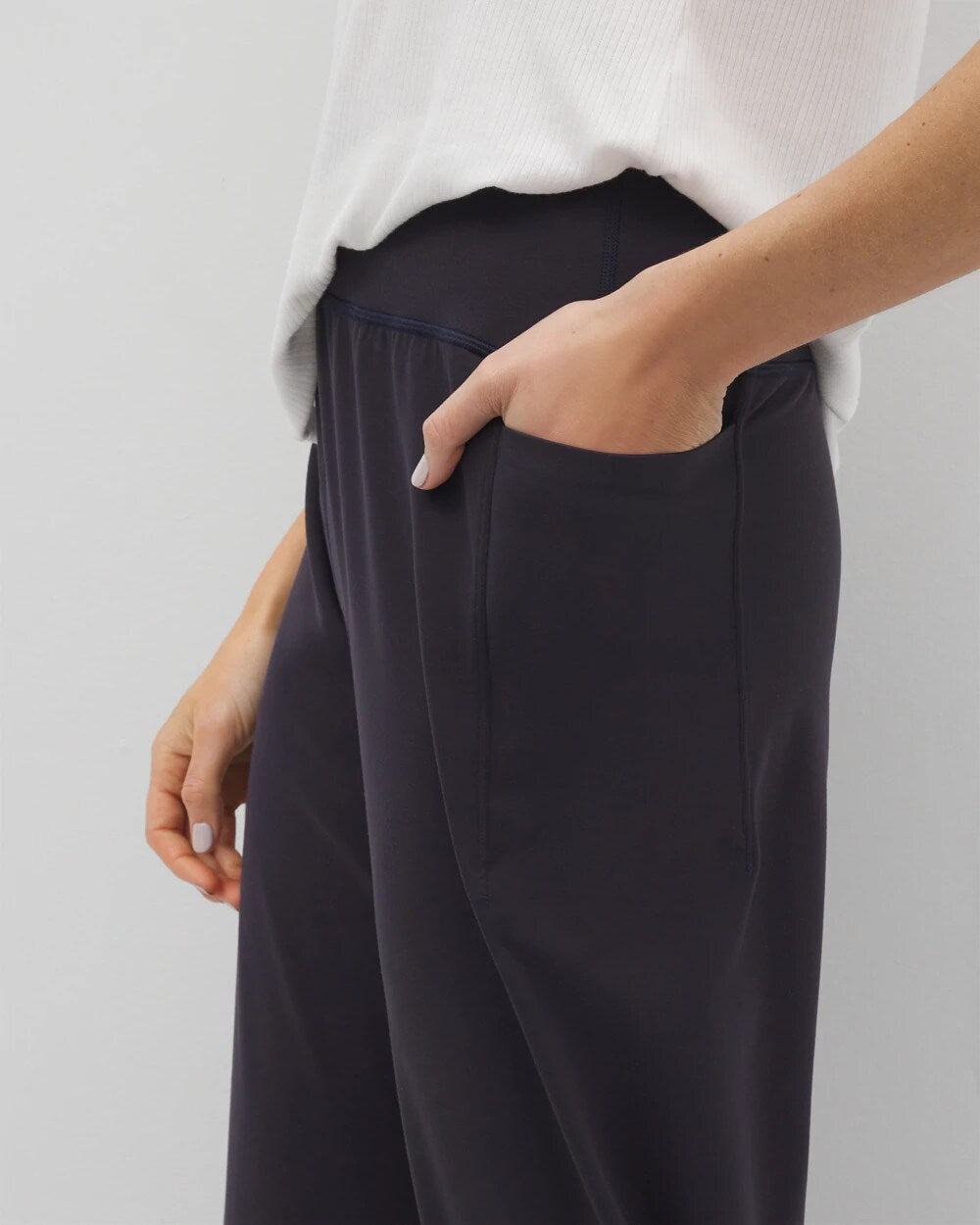 Soma / High-Waist Wide-Leg Pants POLAR NIGHT