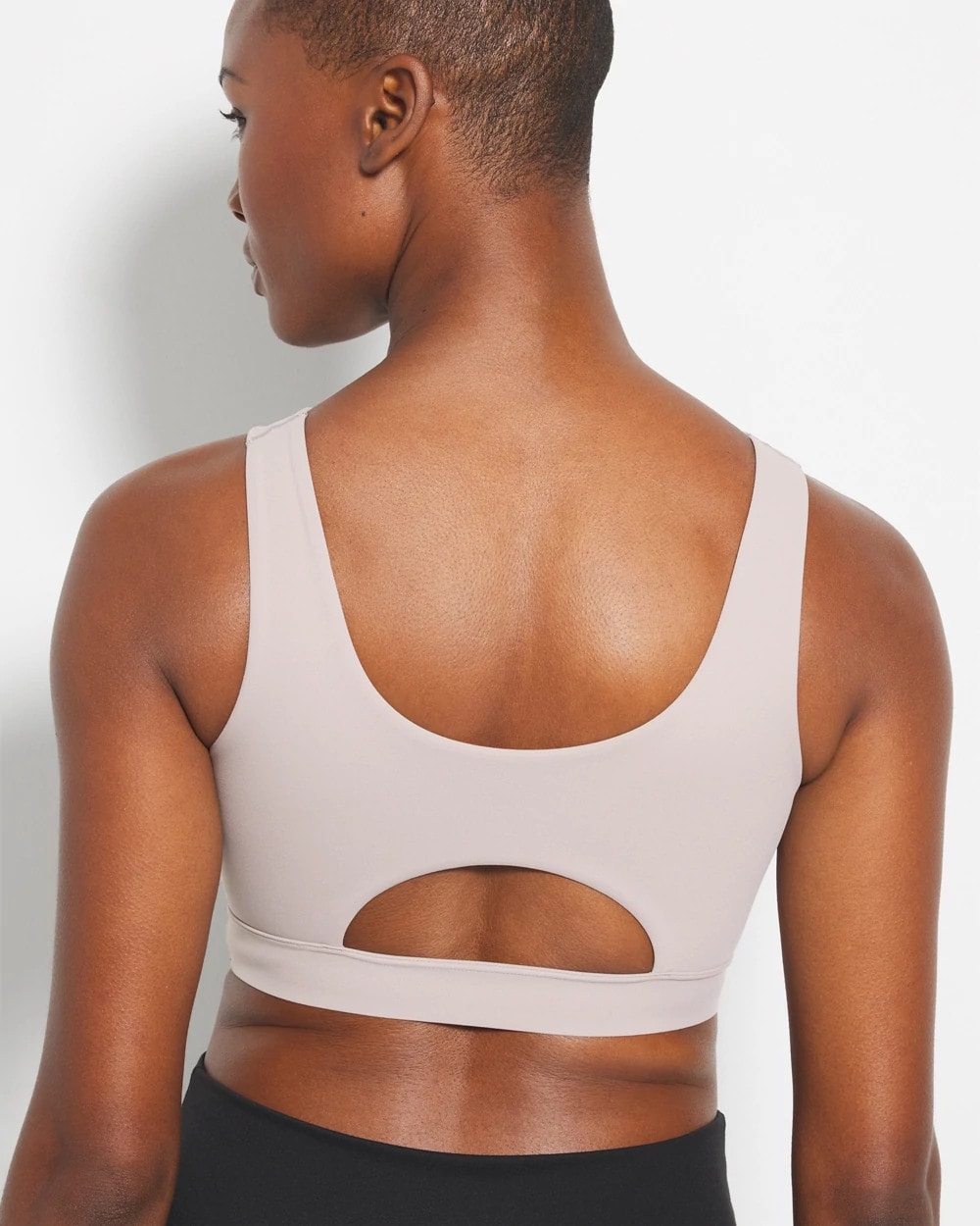 Soma / High-Neck Yoga Bra SILVER TAUPE