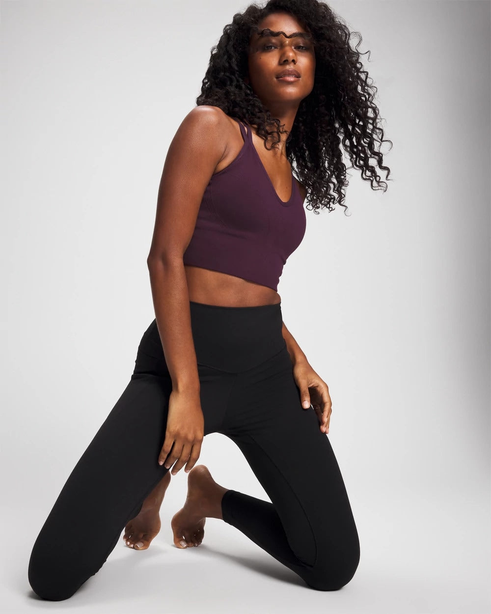 Soma / Longline Bra with Strappy Back PLUM PERFECT