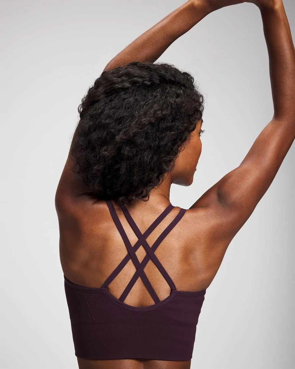 Soma / Longline Bra with Strappy Back PLUM PERFECT