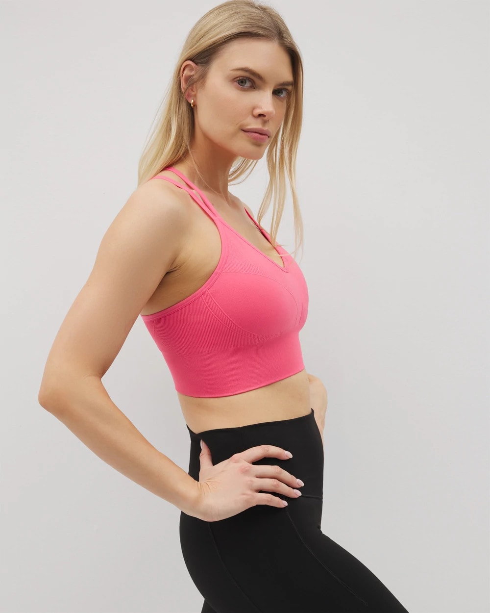 Soma / Longline Bra with Strappy Back CAMELLIA ROSE