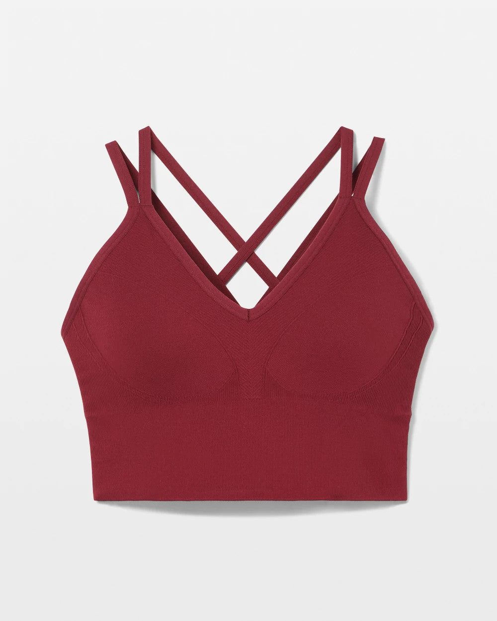 Soma / Longline Bra with Strappy Back VERMILLION