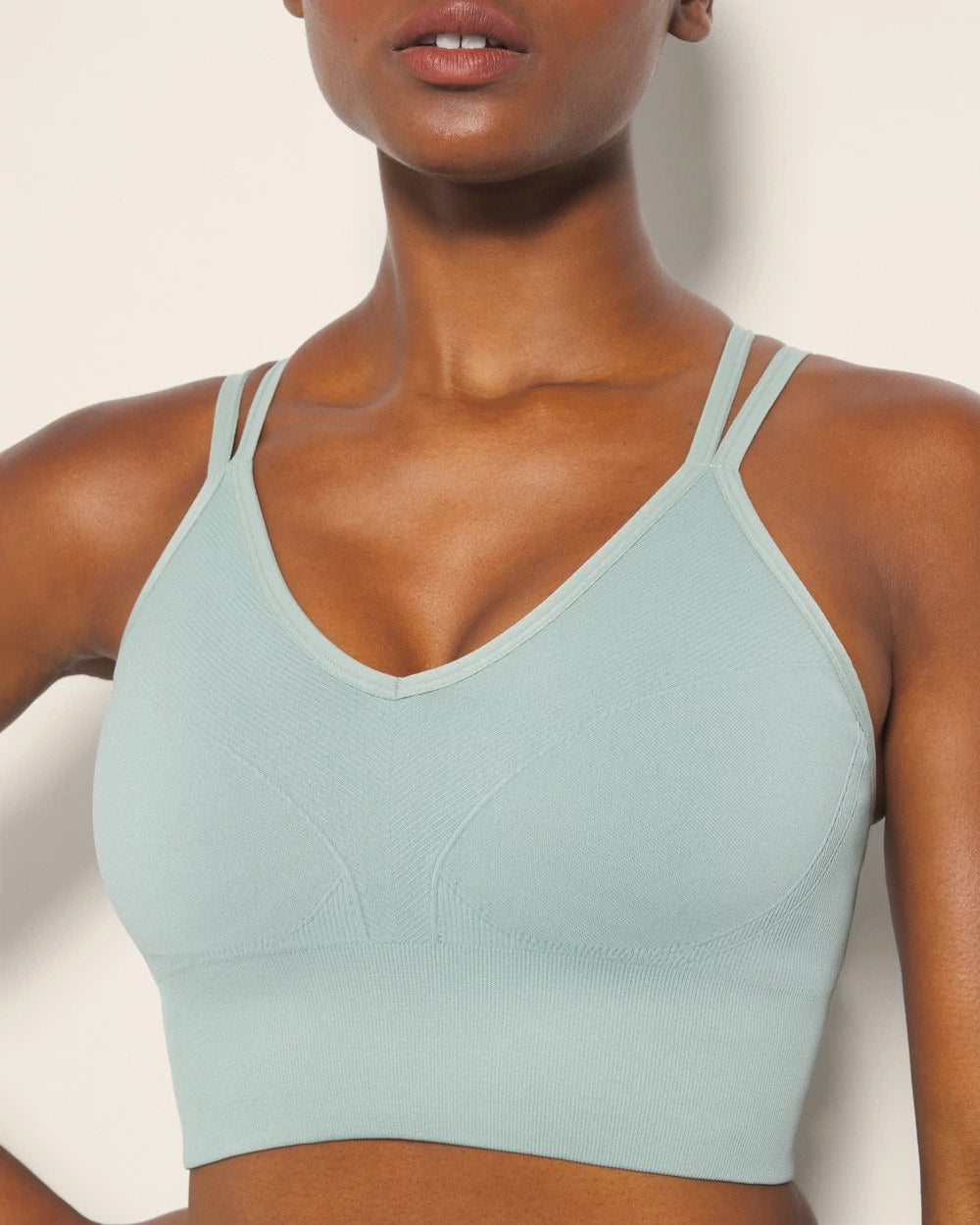 Soma / Longline Bra with Strappy Back CHINOIS GREEN