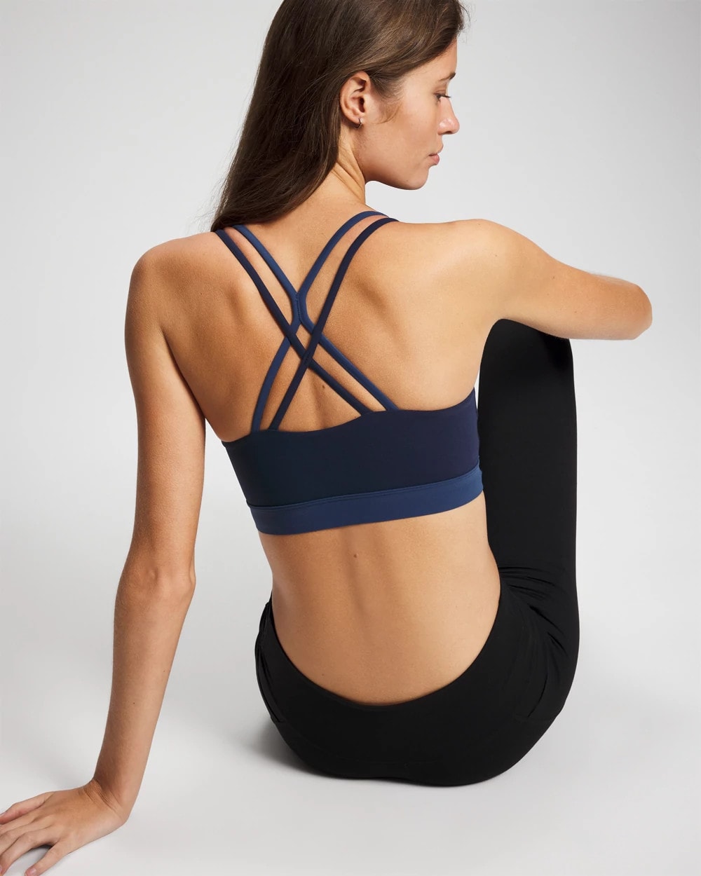 Soma / Racerback Yoga Bra NAVY/INK BLUE