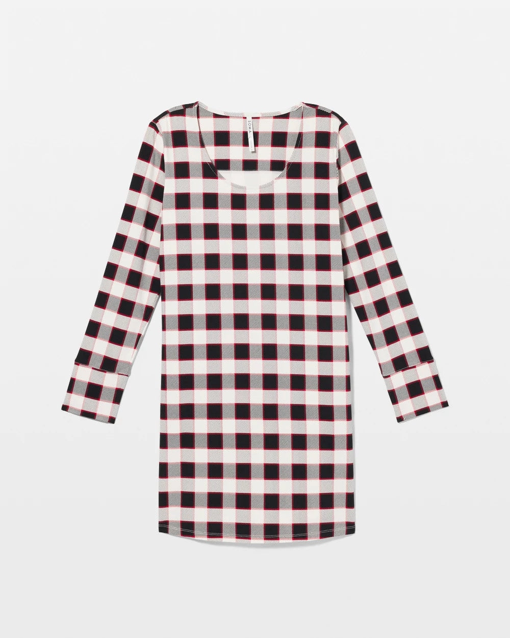 Soma / Long-Sleeve Sleepshirt DREAMSCAPE PLAID BLACK