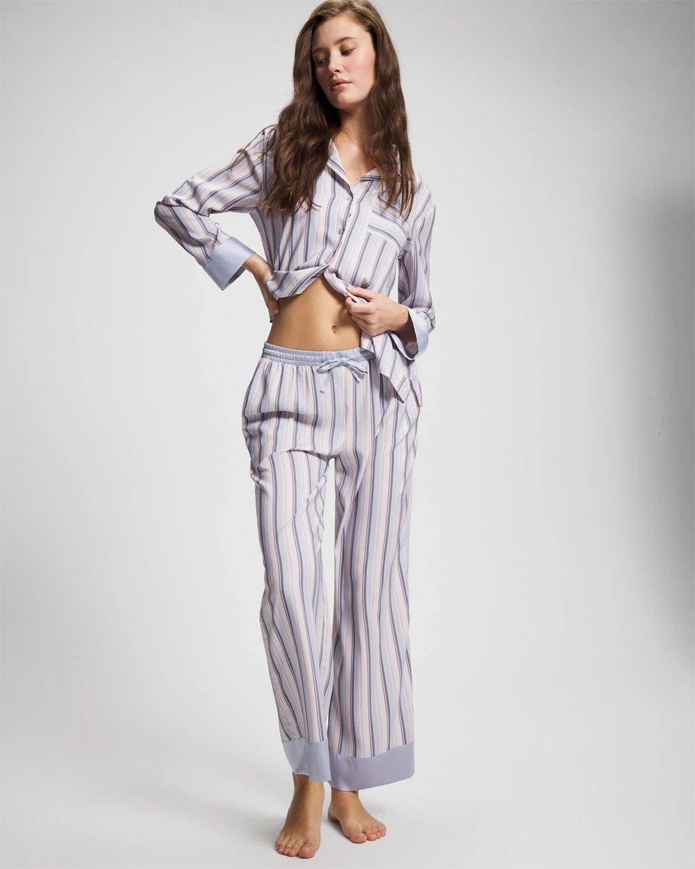 Soma / Pajama Pants RELAX STRIPE BLUE OPAL