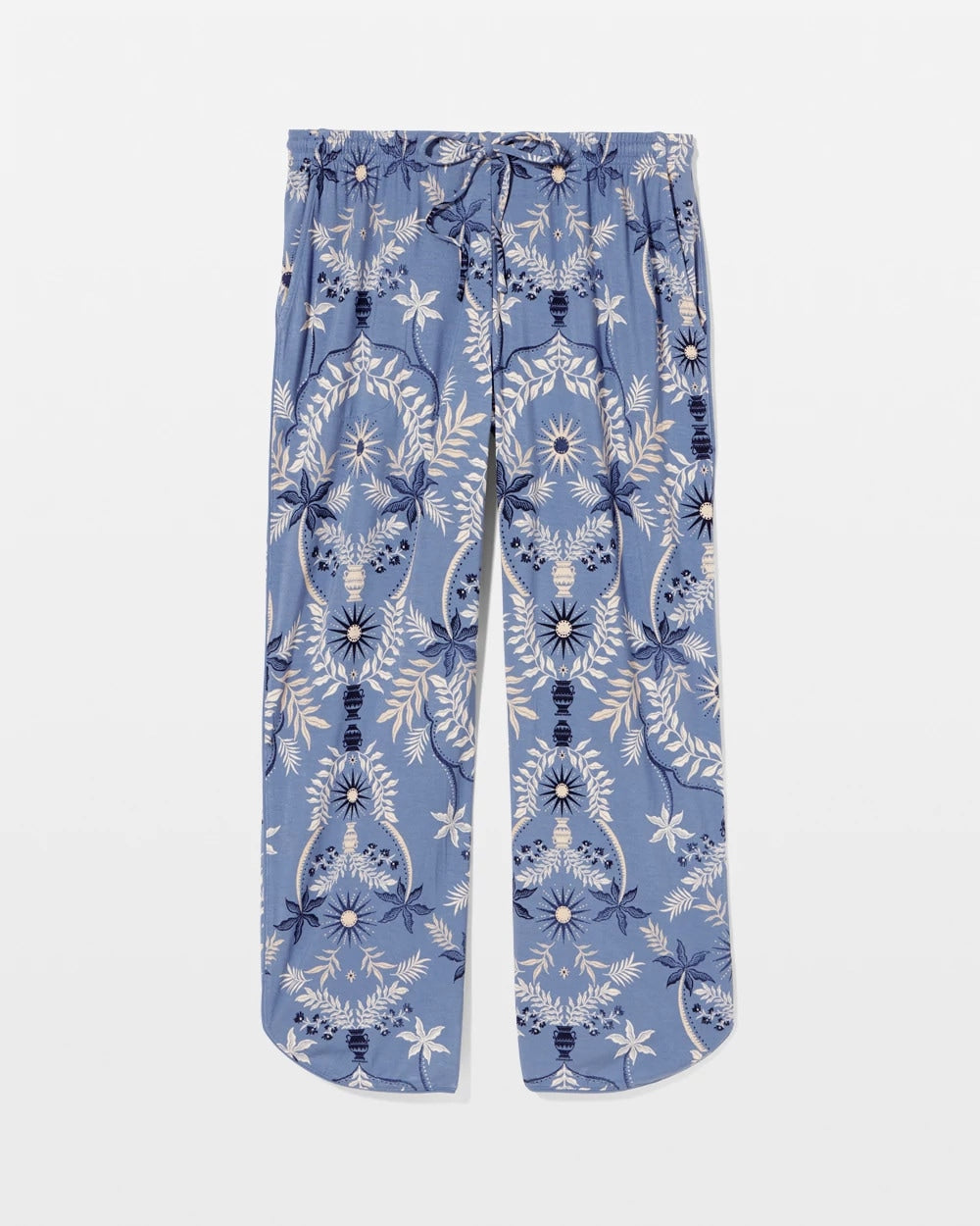 Soma / Piped Crop Pajama Pants BOTANICAL TILE SUNDOWN