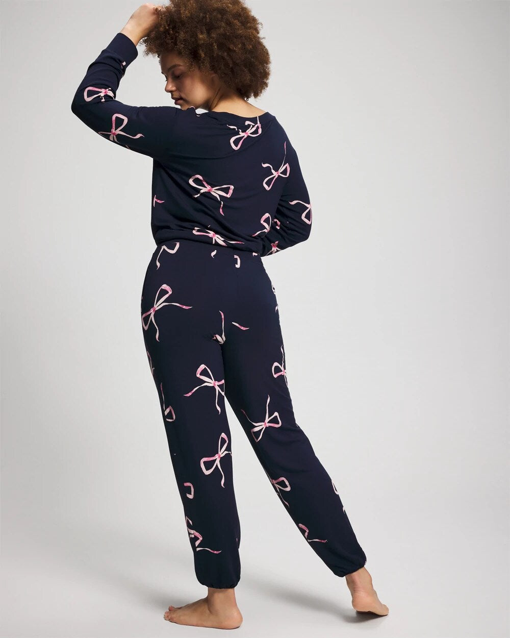Soma / Banded Ankle Pajama Pant BELOVED BOWS GRAND NAVY