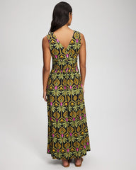 Soma / Goddess Maxi Bra Dress PALMY PATTERNS NAVY