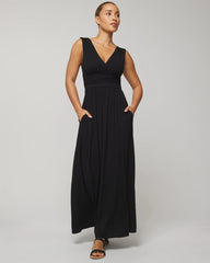 Soma / Goddess Maxi Bra Dress BLACK