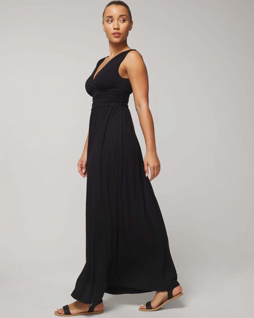 Soma / Goddess Maxi Bra Dress BLACK