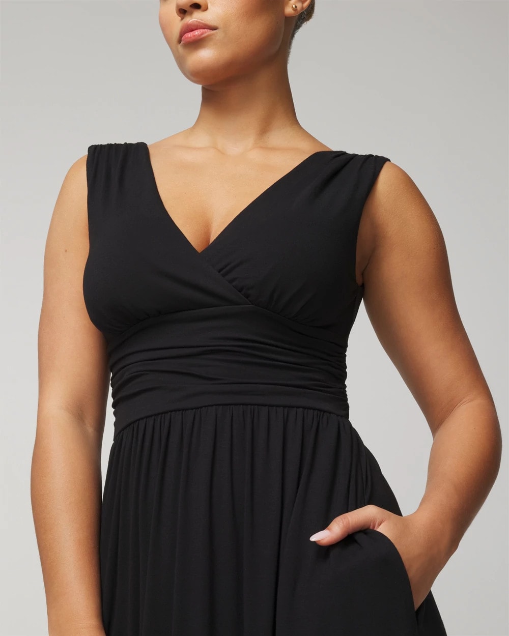 Soma / Goddess Maxi Bra Dress BLACK