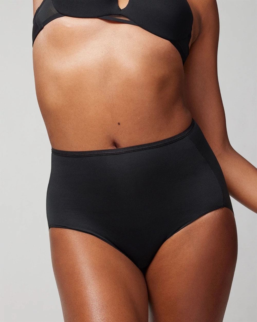 Soma / High-Waist Brief Panty BLACK