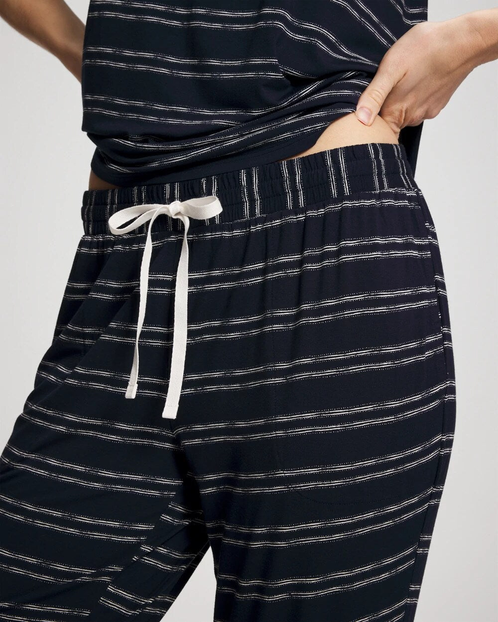 Soma / Banded Ankle Pajama Pant BOHO STRIPE NAVY