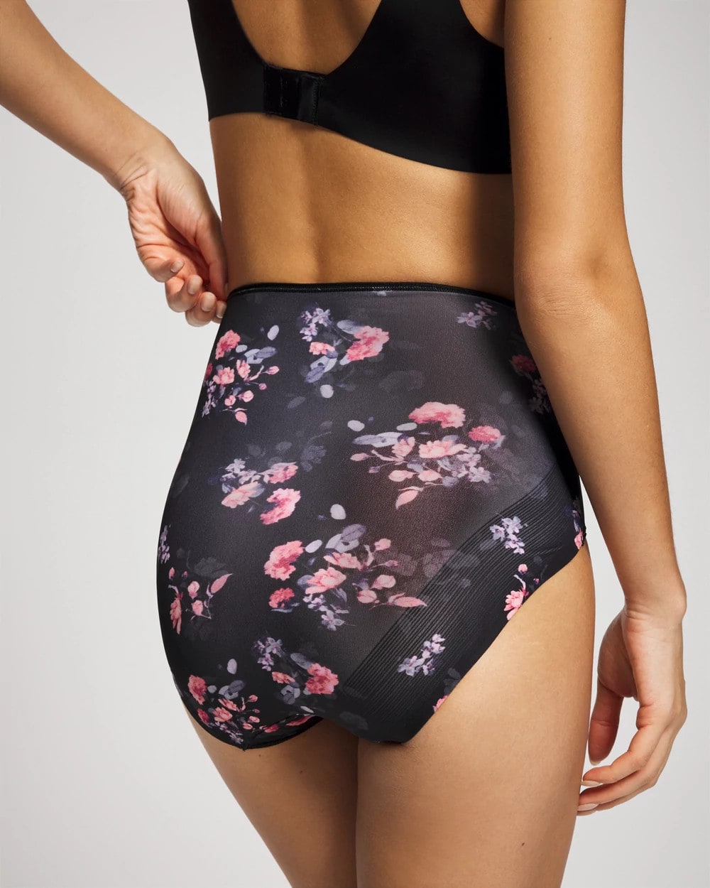 Soma / High-Waist Brief Panty FLORAL DREAMS BLACK MINI