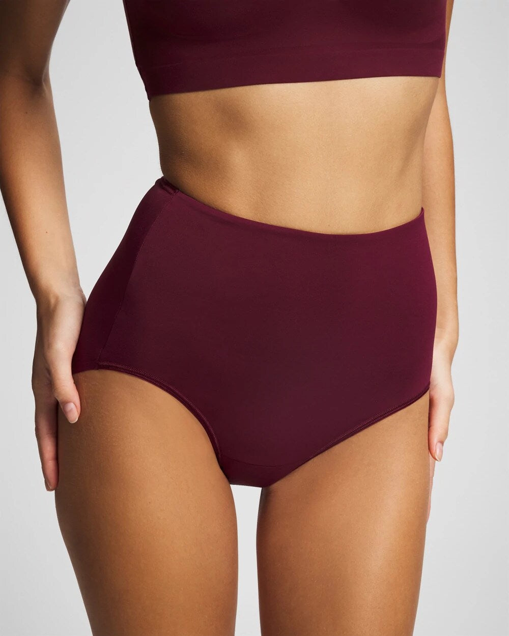 Soma / High-Waist Brief Panty VELVET PLUM