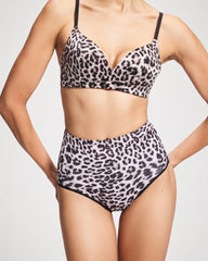 Soma / High-Waist Brief Panty DIVINE LEOPARD MINI TAUPE
