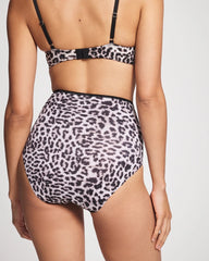 Soma / High-Waist Brief Panty DIVINE LEOPARD MINI TAUPE