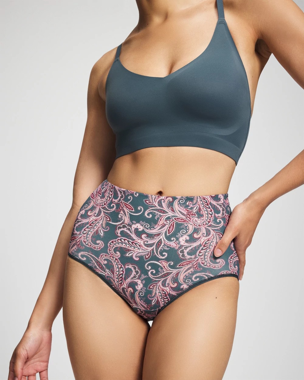 Soma / High-Waist Brief Panty IMPERIAL PAISLEY M PET