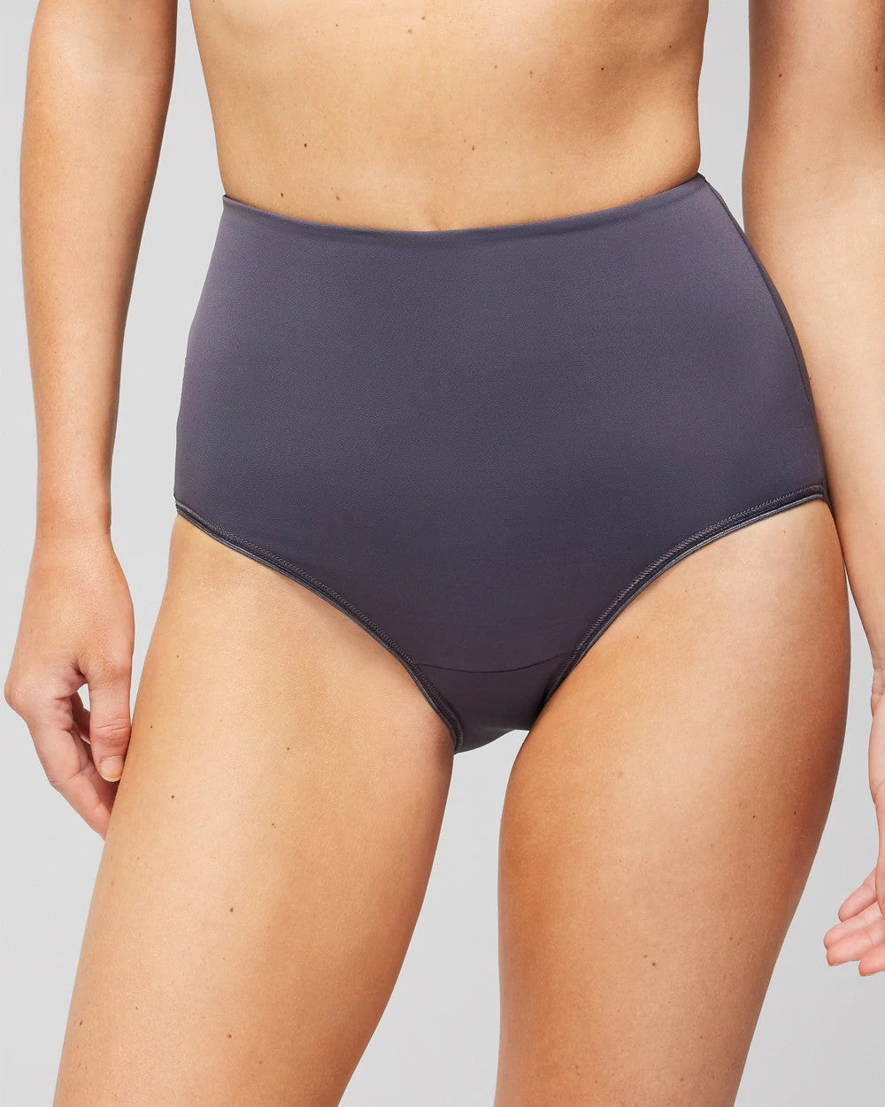Soma / High-Waist Brief Panty GRAY INK