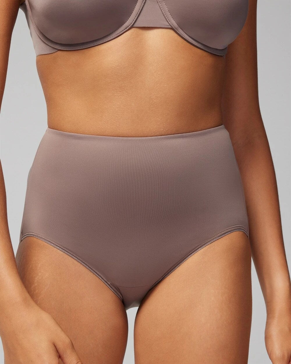 Soma / High-Waist Brief Panty MOCHACCINO