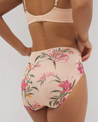 Soma / Vanishing Edge Microfiber Modern Brief Panty with Lace LE TIGRE FLORA MINI PEACH