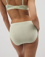 Soma / Vanishing Edge Microfiber Modern Brief Panty with Lace ALOE WASH