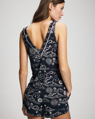 Soma / Printed Tank COSMIC BALLET NAVY