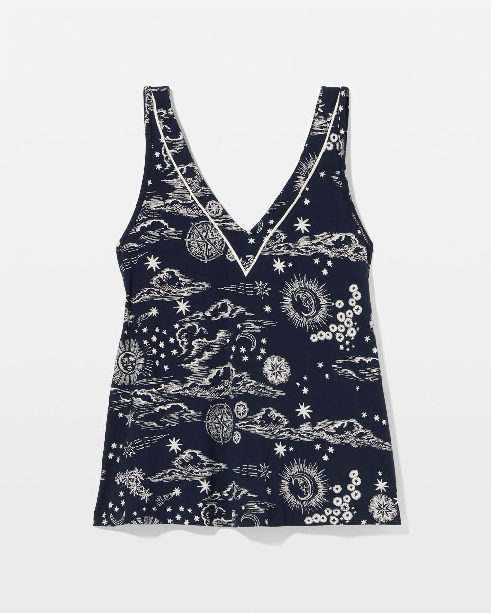 Soma / Printed Tank COSMIC BALLET NAVY