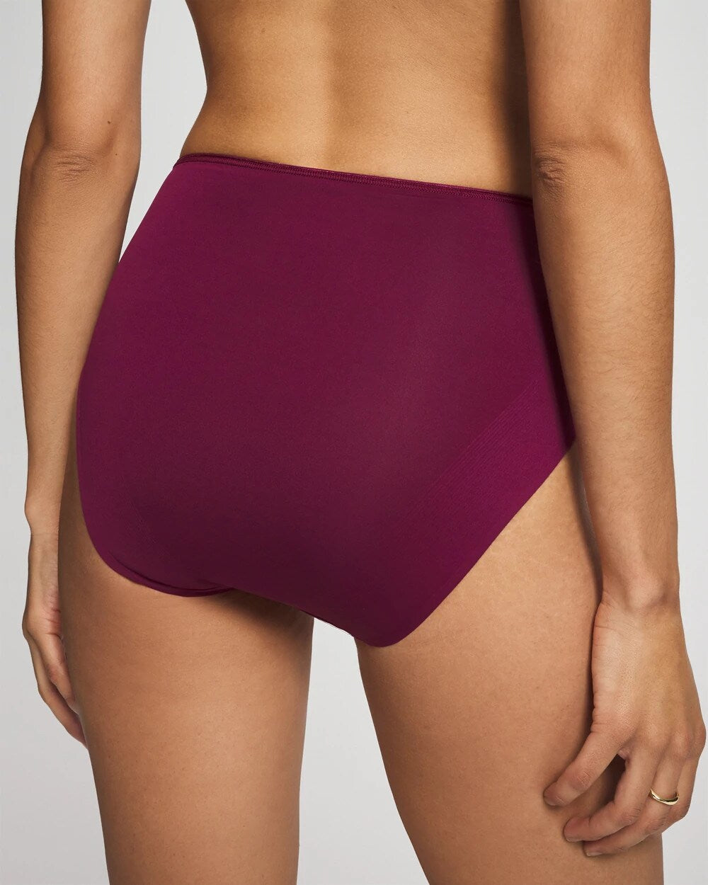 Soma / Tummy Modern Brief Panty with Lace POMEGRANATE WINE